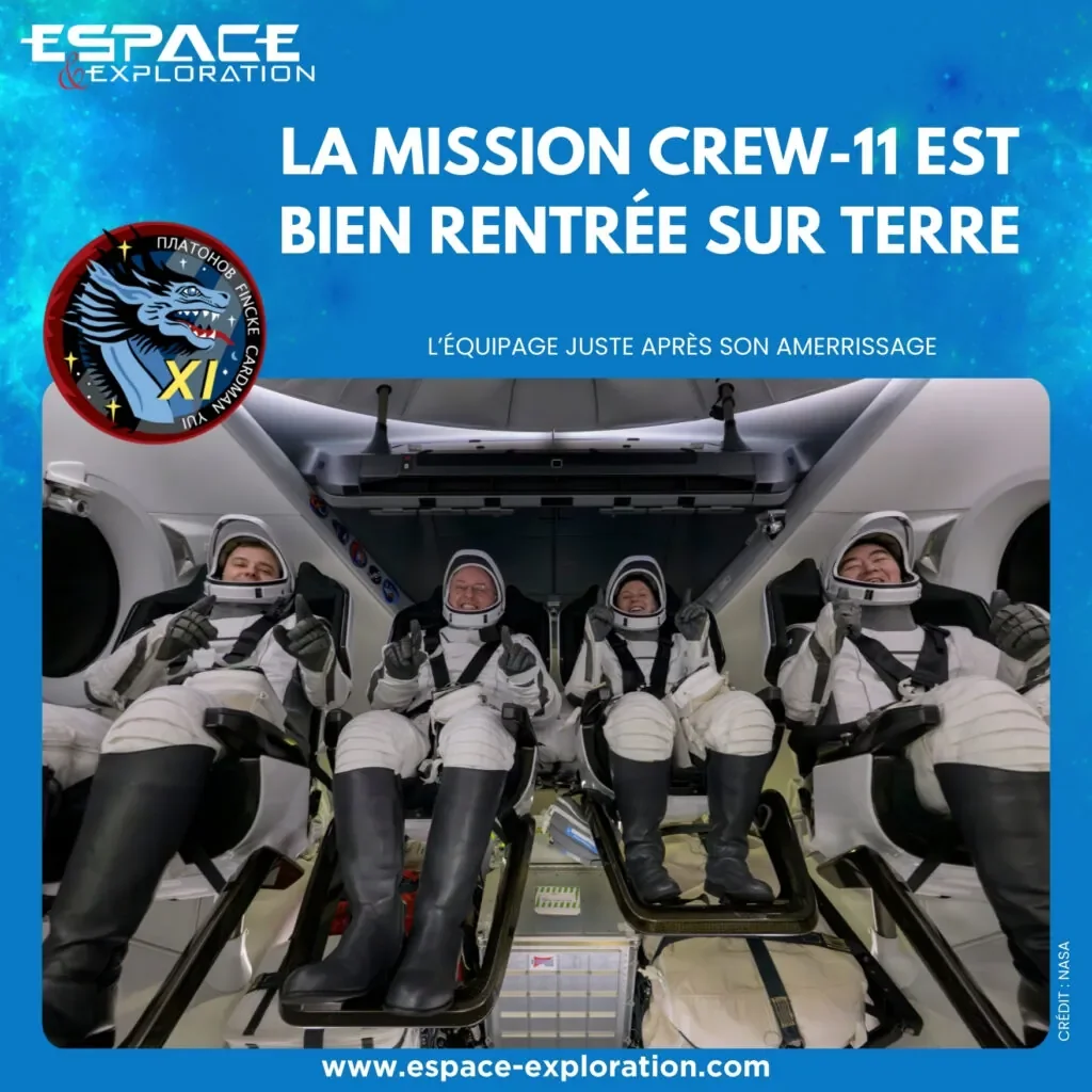 Возвращение миссии Crew-11 на Землю