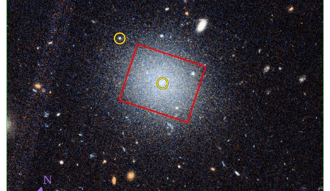 Открытие третьей галактики без темной материи в поле NGC 1052