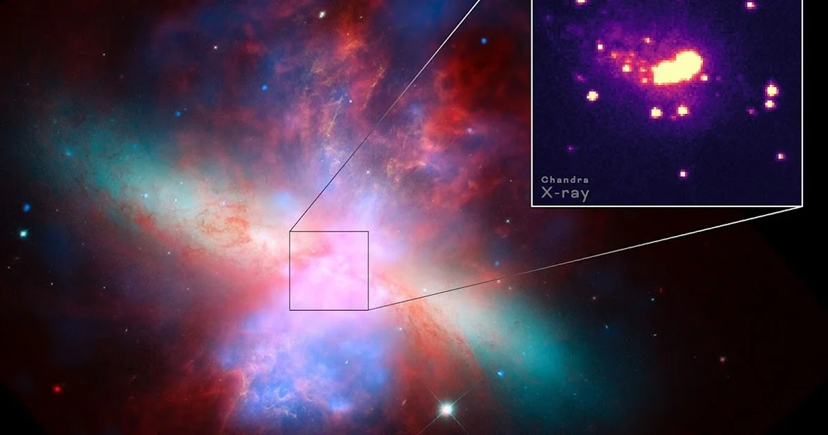 Изучение ветров в галактике M82